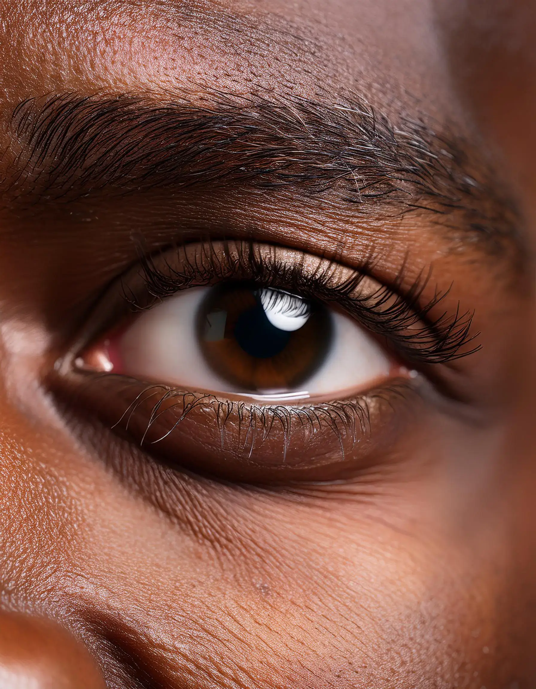 Enhance Your Look with Male Eyelash Extensions in Toronto - Firefly A detailed macro shot of a mans eye with freshly applied natural looking eyelash 1