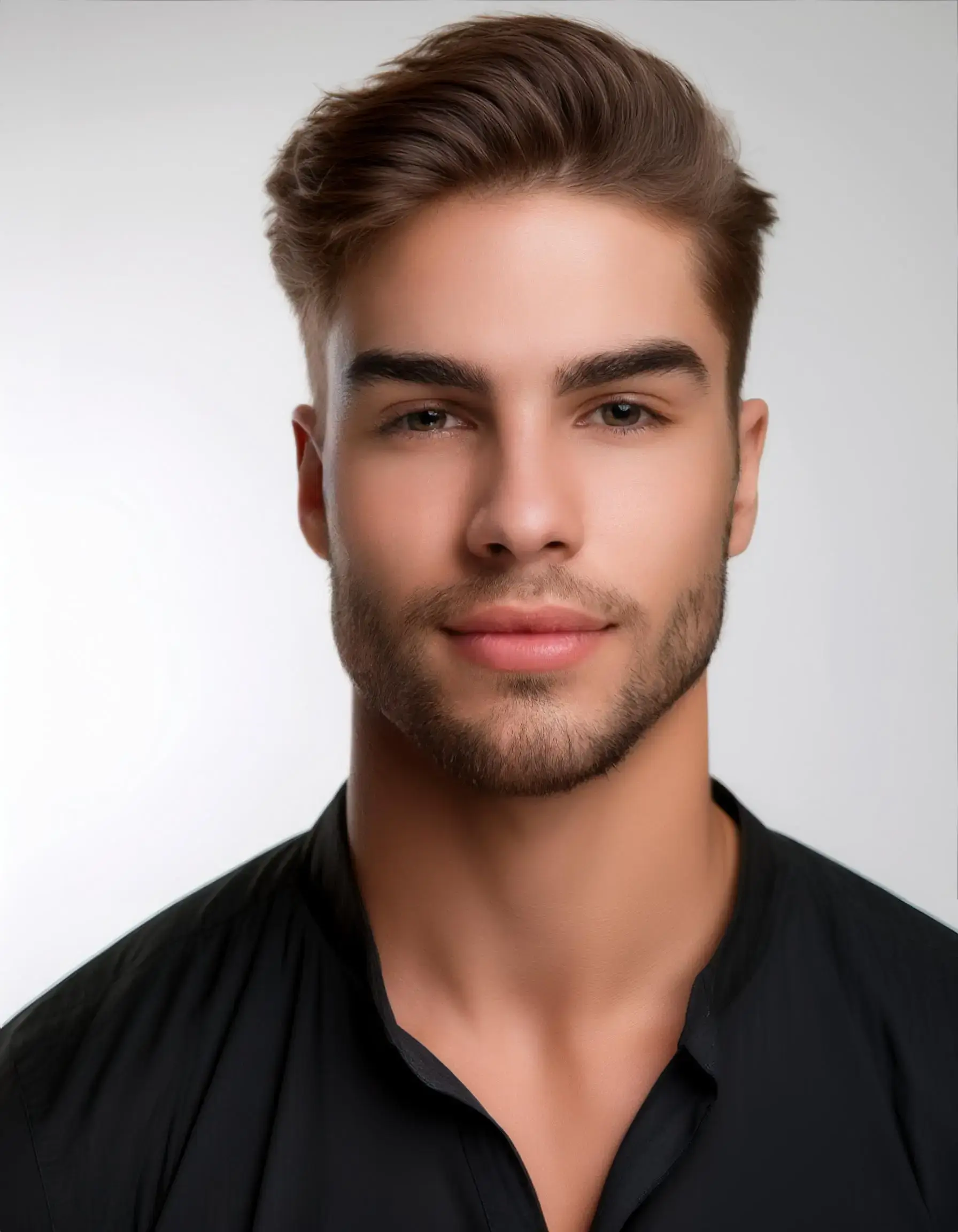 Enhance Your Look with Male Eyelash Extensions in Toronto - Firefly A stylish portrait of a well groomed male model with long natural looking lashes inspired b 1 8